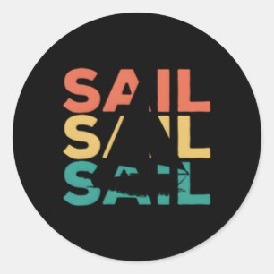 Zeilen voor zeilers Schippers Ronde Sticker