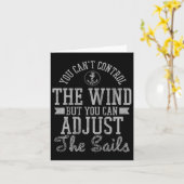 Zeilen - Zeilboot Boot Zeiler Gift Kaart (Gele Bloem)