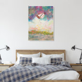 Zeilend hoge Zeeen Canvas Afdruk (Insitu (Slaapkamer))