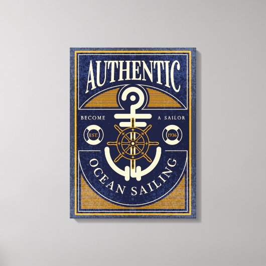  zeilend Poster Canvas Afdruk (Voorkant)