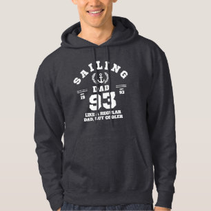 Zeilende Papa Grappige Boot Ervaring 1993 Hoodie