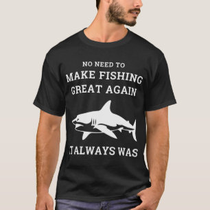 Zeiler visser zeggend t-shirt