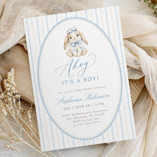 Zeilerjongen Baby Shower Uitnodiging