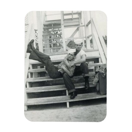 Zeilers omhelzen magneet (Verticaal)