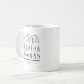 zeilknopen koffiemok (Voorkant links)