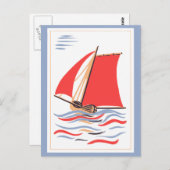  zeilkunst briefkaart (Voorkant / Achterkant)