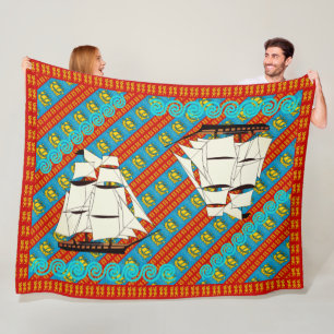 zeilleeuwen fleece deken