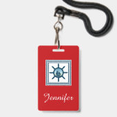 Zeilscene Badge (Voorzijde met lanyard)