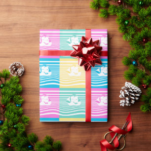 Zeilschepen patroon cadeaupapier