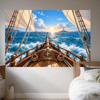 Zeilschip Boeg Oceaan Avontuur Nautilus Foto Achte Spandoek