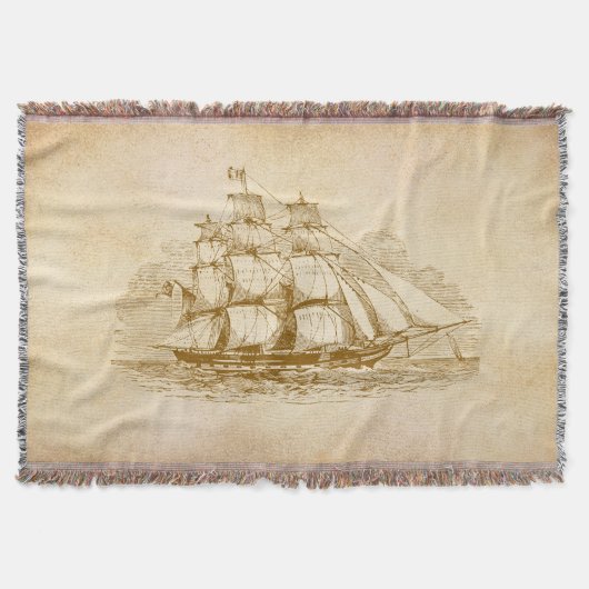  zeilschip deken (Voorkant)