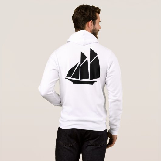 Zeilschip Hoodie (Achterkant volledig)