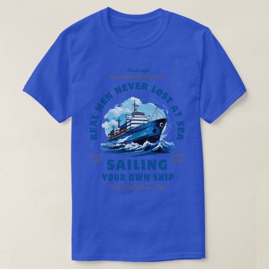 Zeilschip Kapitein TShirt 2 (Design voorkant)