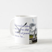 zeilschip koffiemok (Voorkant links)