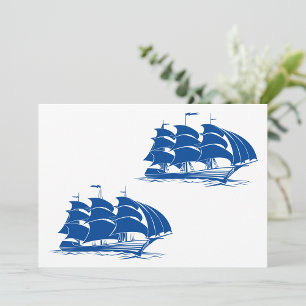 zeilschip nautische oceaanklipper kaart
