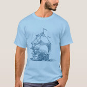 Zeilschip - Ocean Green T-shirt (Voorkant)