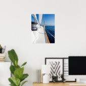 zeilschip op het zee poster (Thuiskantoor)
