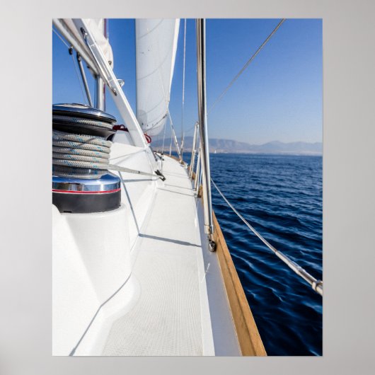 zeilschip op het zee poster (Voorkant)