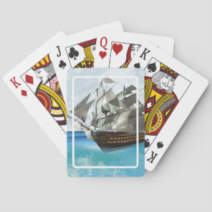 Zeilschip Pokerkaarten