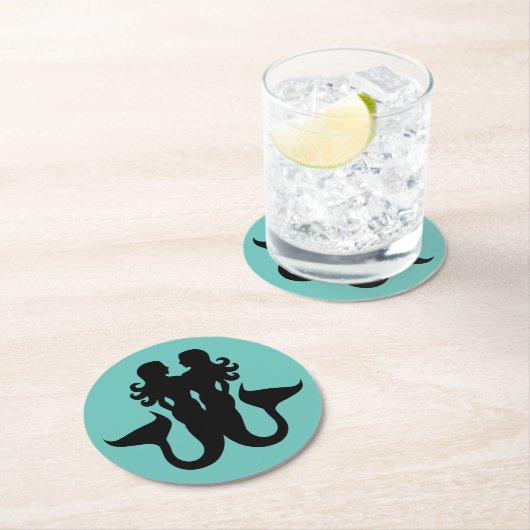 Zeilschip porthos van zeemleder ronde kartonnen onderzetter (Insitu)