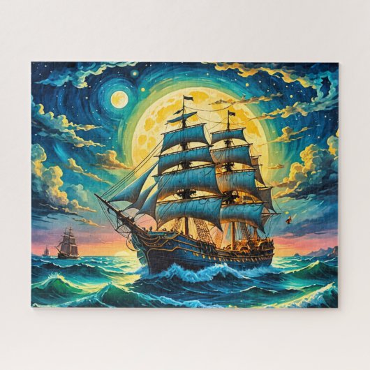 Zeilschip Puzzle Legpuzzel (Horizontaal)