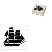 Zeilschip Rubberstempel (Gestempeld)