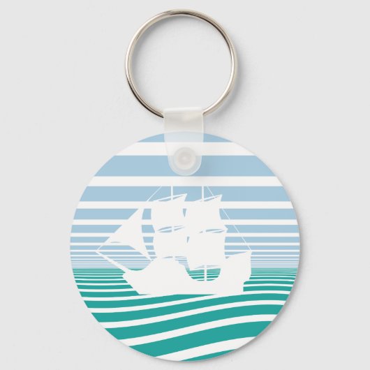 Zeilschip Sleutelhanger (Voorkant)