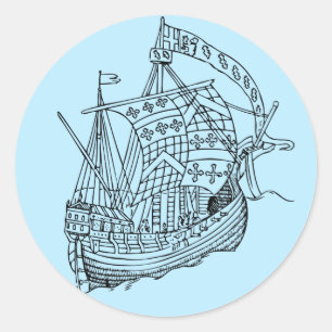 zeilschip Stickers