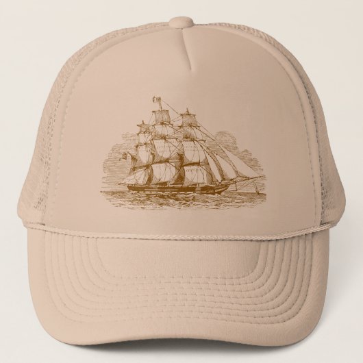  zeilschip trucker pet (Voorkant)