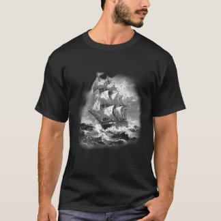 Zeilschip uit vroeger tijden - maritieme poster me t-shirt