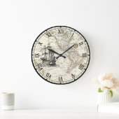 Zeilschip van Galleon ~ 1789 Westerne Hemisphere M Grote Klok (Huis)