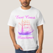 Zeilschip voor de oostkust van Maritimer shirt (Voorkant)