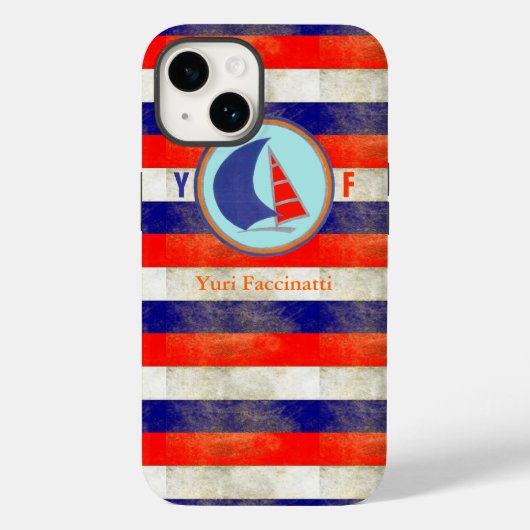zeilstrepen Case-Mate iPhone case (Achterkant)