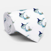 Zeilvis neemt het aas stropdas (Opgerold)