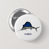 Zeilvis Ronde Button 5,7 Cm (Voorkant /achterkant)