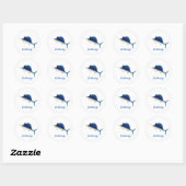 Zeilvis Thunder_Cove Ronde Sticker (Vel)