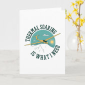 Zeilvliegtuig quote kaart (Gele Bloem)