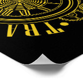 Zeitreise Time Travel Uhr Poster (Hoek)