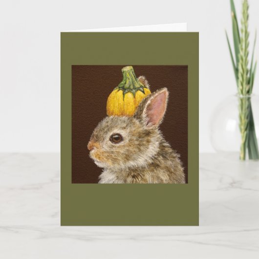 Zeke de baby bunny card kaart (Voorkant)