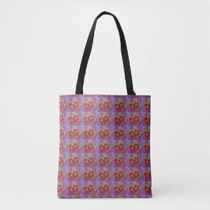 Zekela Art ontwerp abstracte bloemen Tas B