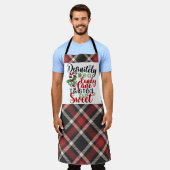 Zeker als een snoeprietkersttypografie schort (Gedragen)