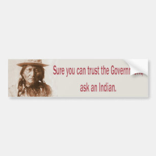 Zeker dat je de overheid kunt vertrouwen bumpersticker
