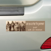 zeker dat je de regering kunt vertrouwen bumpersticker (Op auto)