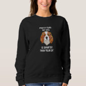 zeker dat mijn hond slimmer is dan uw kattenvoer trui (Voorkant)