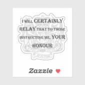 "Zeker Edelachtbare" laptop sticker (Vel)