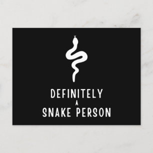 Zeker een slang persoon, Snake Lover Funny Gift Feestdagenkaart