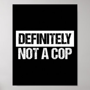 Zeker geen Cop Costume Poster