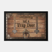 Zeker geen trappeldeurdeurdeurdeurdeurtje, grappig deurmat (Voorkant)