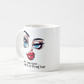 Zeker, ik kan het eens zijn, Fabulous Eyes Grappig Koffiemok (Voorkant links)