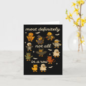 Zeker niet allemaal op een rij Halloween Ducks M Kaart (Gele Bloem)